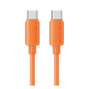 USAMS U98 adatkábel Type-C - Type-C 60W gyorstöltő 100cm NARANCSSÁRGA SJ787USB03