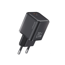 USAMS US-CC183 X-Ron Series USB-C Hálózati töltő - Fekete (20W) (USA001279) mobiltelefon kellék
