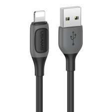 USAMS US-SJ595 USB-A Lightning apa Adat és töltőkábel - Fekete (1m) (SJ595USB01) kábel és adapter