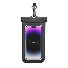 USAMS yd011 vízhatlan/vízálló tok (univerzális, ipx68, nyakba akasztható, 6.7" méret) fekete tok és táska