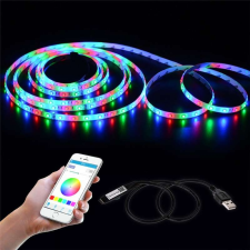 USB Bluetooth LED szalag telefonnal irányítható 3m világítási kellék