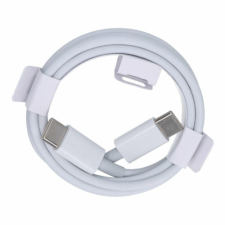  USB-C - USB-C, (1 méter), USB kábel, fehér mobiltelefon kellék