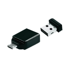  USB drive Verbatim USB 2.0 8GB +micro USB adapter, táblagéphez &quot;Nano&quot; pendrive