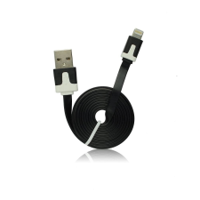  USB - IPHO 5/5C/5S/6/6 Plus/iPAD Mini vékony kábel (fekete) kábel és adapter