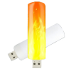  USB LED esti fény, lángcsóva