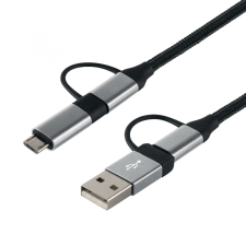  USB töltőkábel, 4in1, 1.5m kábel és adapter
