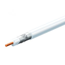 USE S 6TSP/WH Koax kábel 75ohm 100m - Fehér kábel és adapter