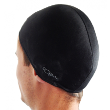  Úszósapka polieszter - Fekete - elasztikus textil úszófelszerelés