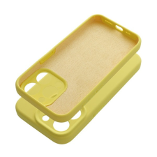utángyártott 2mm Apple iPhone 14 szilikon hátlap tok, sárga (5903396292026) tok és táska