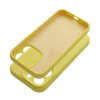 utángyártott 2mm Apple iPhone 15 Pro Max szilikon hátlap tok, sárga