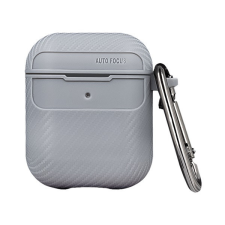 utángyártott Apple Airpods 4 szilikon tok, Carbon, szürke fülhallgató, fejhallgató tok