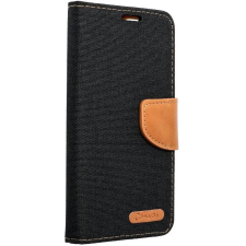 utángyártott Apple iPhone 14 Pro Max, Oldalra nyíló tok, stand, Canvas Book, fekete tok és táska