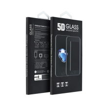 utángyártott Apple iPhone 15, 5D Full Glue hajlított tempered glass kijelzővédő üvegfólia, fekete mobiltelefon kellék