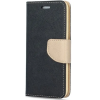 utángyártott Apple iPhone 15 Plus, Oldalra nyíló tok, stand, Fancy Book, fekete/arany