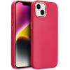 utángyártott Apple iPhone 15 Pro, Szilikon tok, közepesen ütésálló, fémhatású kamera keret, Frame Case, magenta