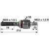 utángyártott Axiális csukló Steyr - M24 x 1,5 L / M22 x 1,5