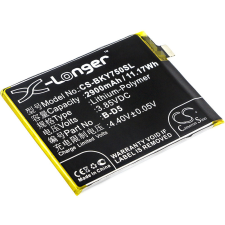 utángyártott BBK B-D5 helyettesítő mobiltelefon akkumulátor (Li-Polymer, 3.85V, 2900mAh / 11.17Wh) - Utángyártott mobiltelefon akkumulátor