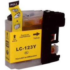 utángyártott Brother utángyártott LC123 Y (sárga) tintapatron kb.≈: 600 oldalas nyomtatópatron & toner