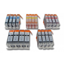 utángyártott Canon BCI-6Y helyettesítő 20db tinta patron (Cián / Fekete / Magenta / Sárga) - Utángyártott nyomtatópatron & toner