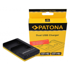 utángyártott Canon LP-E6, LPE6 Dual akkumulátor töltő USB-C kábellel - Utángyártott digitális fényképező akkumulátor töltő