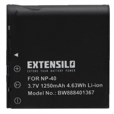 utángyártott Casio Exilim EX-Z450PK készülékhez kamera akkumulátor (3.7V, 1250mAh / 4.63Wh, Li-Ion) - Utángyártott egyéb videókamera akkumulátor