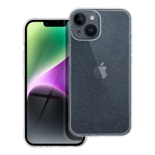 utángyártott Clear 2mm Apple iPhone 17 csillámos szilikon tok, átlátszó tok és táska