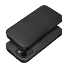 utángyártott Dual Pocket Apple iPhone 15 flip tok, fekete tok és táska