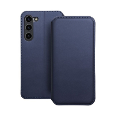 utángyártott Dual Pocket Samsung S24 PLUS flip tok, kék tok és táska