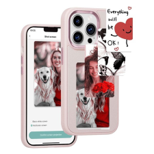 utángyártott E-Ink okos telefontok, programozható NFC kijelzővel iPhone 13 Pro Max, rózsaszín tok és táska