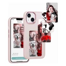 utángyártott E-Ink okos telefontok, programozható NFC kijelzővel iPhone 14, rózsaszín (98095) (98095) tok és táska