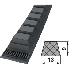 utángyártott Ékszíjak AVX Fendt - 13 x 1200 LA nyitott oldalú, fogazott, DIN7753 autóalkatrész