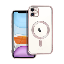 utángyártott Electro Mag Apple iPhone 11 MagSafe szilikon tok, rozéarany tok és táska
