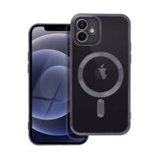 utángyártott Electro Mag Apple iPhone 12 MagSafe szilikon tok, fekete tok és táska