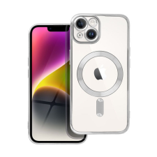 utángyártott Electro Mag Apple iPhone 14 MagSafe szilikon tok, ezüst tok és táska