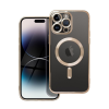 utángyártott Electro Mag Apple iPhone 14 Plus MagSafe szilikon tok, arany