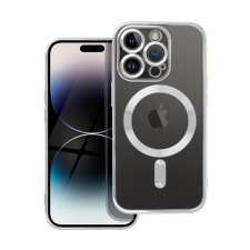 utángyártott Electro Mag Apple iPhone 14 Pro MagSafe szilikon tok, ezüst tok és táska