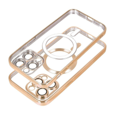 utángyártott Electro Mag Apple iPhone 15 Plus MagSafe szilikon tok, arany tok és táska
