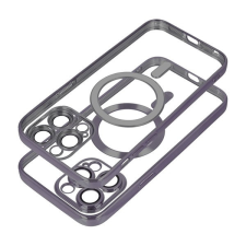 utángyártott Electro Mag Apple iPhone 15 Pro Max MagSafe szilikon tok, fekete tok és táska