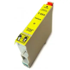 utángyártott Epson nyomtatóhoz t0554 SÁRGA utángyártott tintapatron kb.≈: 480 oldalas TO554 nyomtatópatron & toner