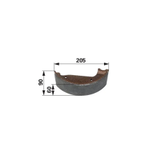 utángyártott Fékpofa Steyr 133700340912 - 205 x 60 x 90 mm autóalkatrész