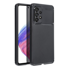 utángyártott Forcell Carbon Premium Samsung Galaxy A36 karbon mintás szilikon tok, fekete tok és táska