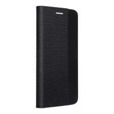 utángyártott Forcell Sensitive Samsung Galaxy S25 FE oldalra nyíló flip tok, fekete tok és táska
