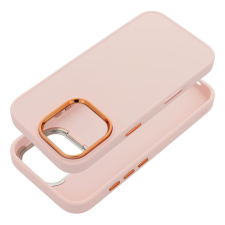 utángyártott Frame Apple iPhone 16e Ultra közepesen ütésálló tok kameravédő kerettel, rózsaszín tok és táska