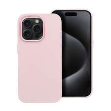 utángyártott Frame Iphone 15 Pro közepesen ütésálló tok kameravédő kerettel, rózsaszín tok és táska