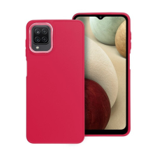 utángyártott Frame Samsung Galaxy A12 közepesen ütésálló tok kameravédő kerettel, magenta tok és táska