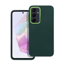 utángyártott Frame Samsung Galaxy A35 5G közepesen ütésálló tok kameravédő kerettel, zöld tok és táska