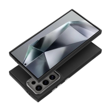 utángyártott Frame Samsung Galaxy S24 FE közepesen ütésálló tok kameravédő kerettel, fekete tok és táska