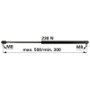 utángyártott Gázrugó ajtókhoz Fendt X800420414000 - 230 N, hossz 500 mm