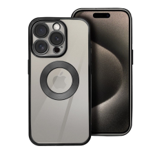 utángyártott Glam Apple iPhone 16e szilikon tok kameravédő lencsével, fekete tok és táska