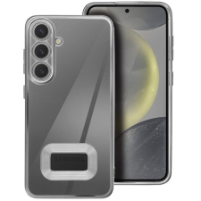 utángyártott Glam Samsung Galaxy S25 Ultra szilikon tok kameravédő-lencsével, ezüst tok és táska